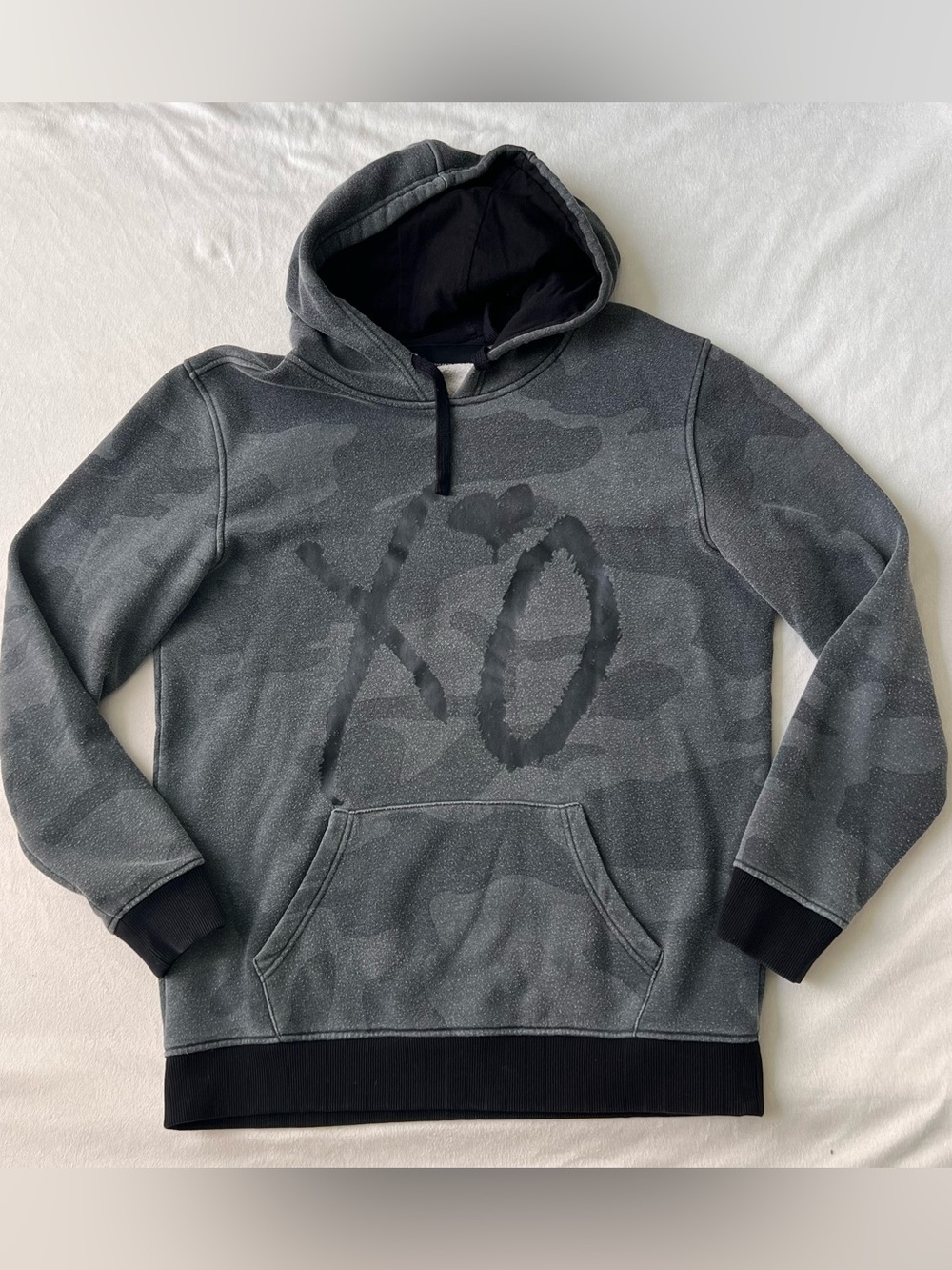 The Weeknd Tour Sweater XO Where Dreams Come True Size L Grey Camo Hoodie